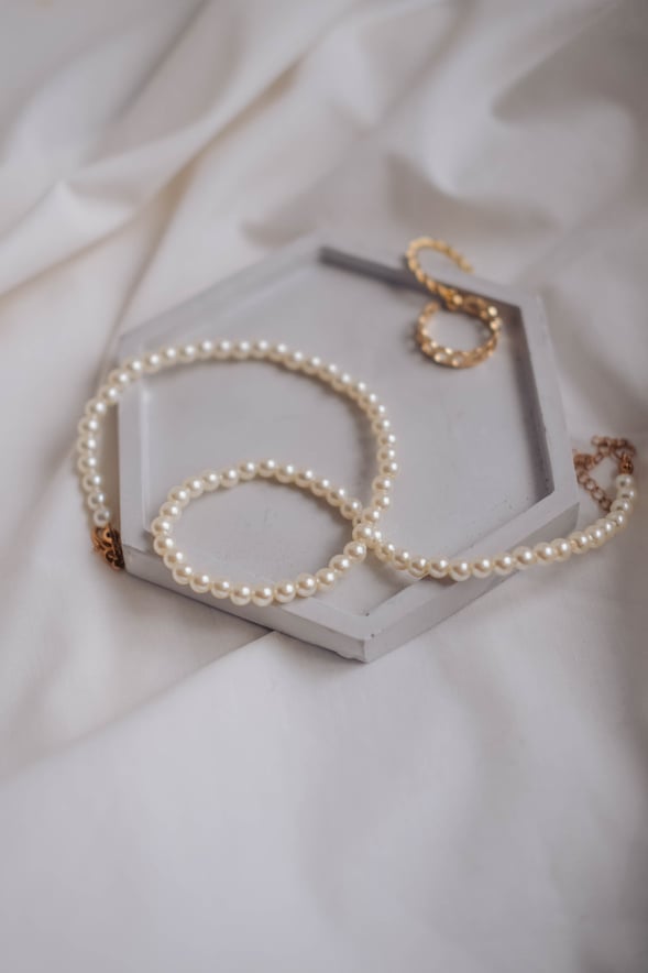 White Minimalist Fashion Jewelry Aesthetics