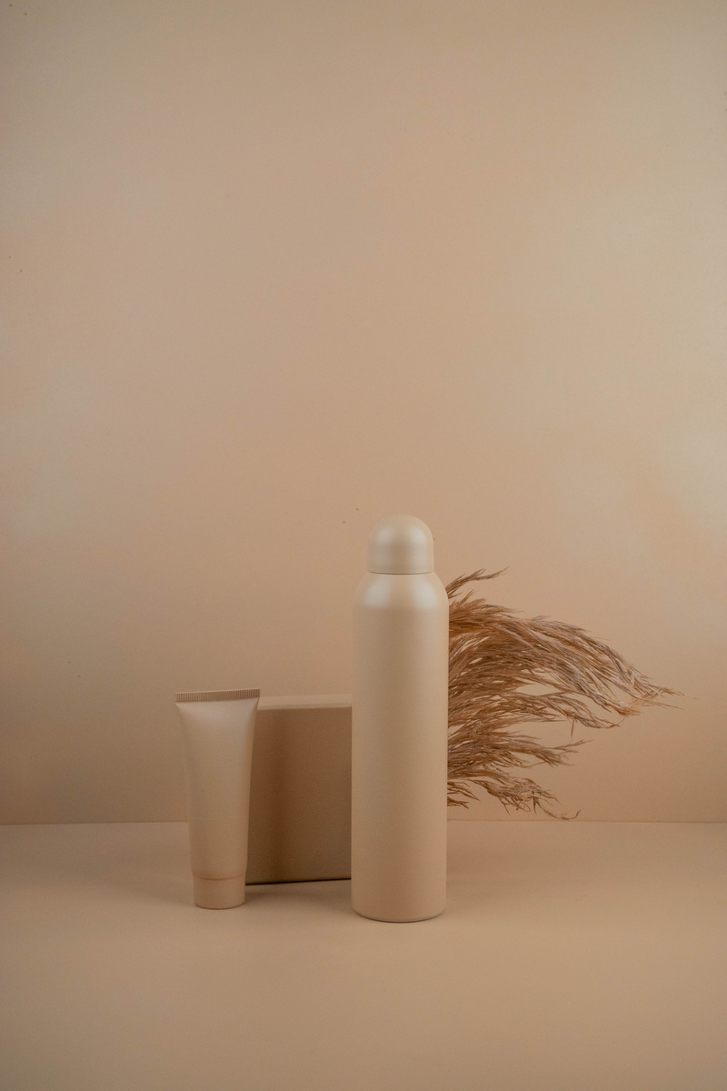 Product Photography With Bottles and Pampas Grass